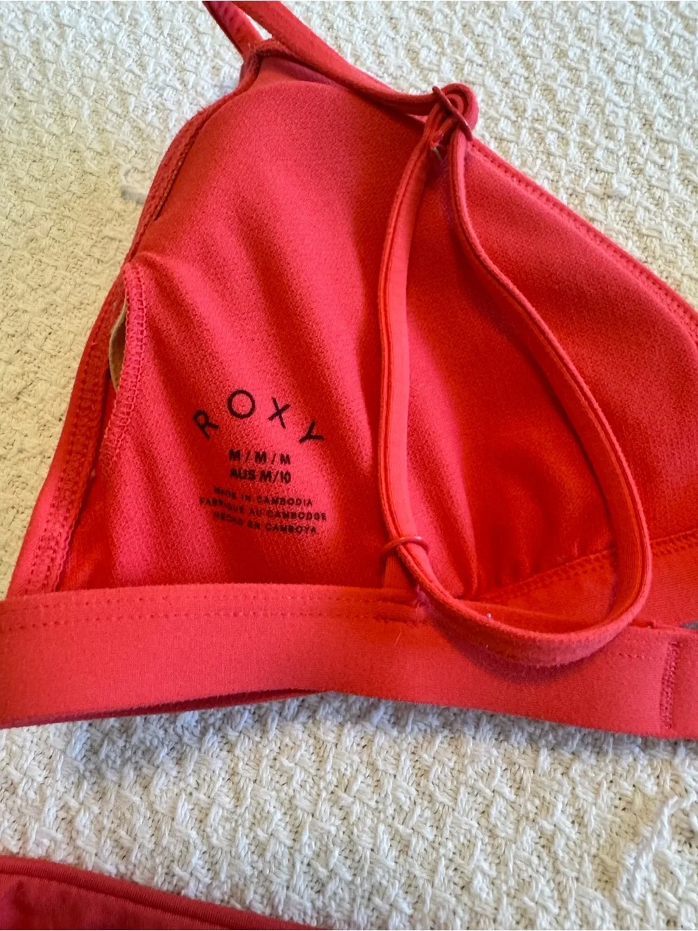 Roxy Red Triangle Bikini Set